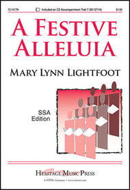 A Festive Alleluia SSA choral sheet music cover Thumbnail